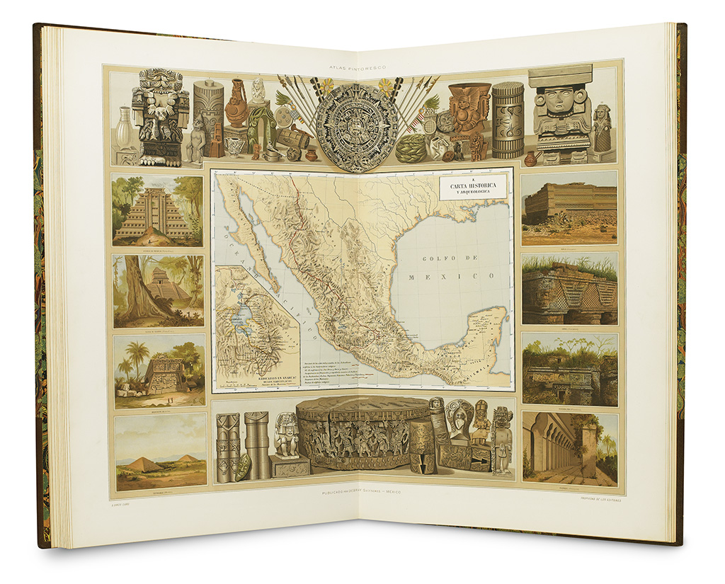 (MEXICO.) García y Cubas, Antonio. Atlas pintoresco é histórico de los Estados Unidos Mexicanos.